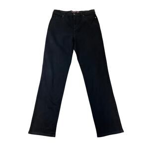 Gloria Vanderbilt Amanda Women’s Black High-Rise Stretch Tapered Jeans  Size 10